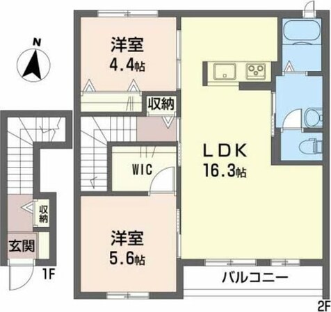 モンテローザの物件間取画像